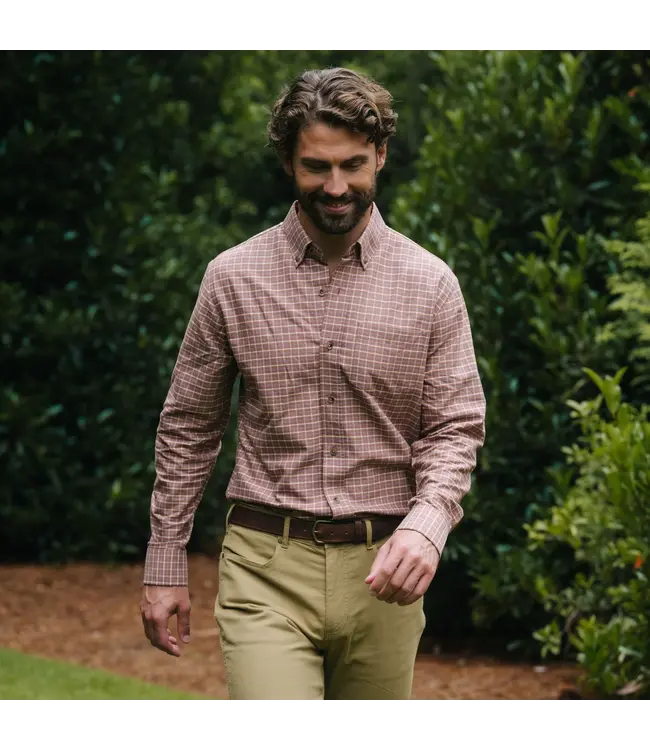 Tom Beckbe Tom Beckbe Culver Cotton Oxford Shirt - Adobe