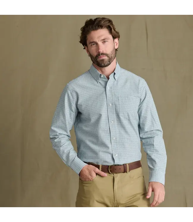 Tom Beckbe Tom Beckbe Culver Cotton Oxford Shirt - Summit Blue