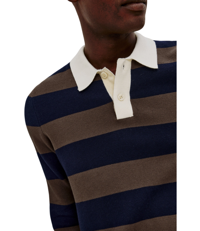 Rails Rails Luther Sweater - Navy Carob Stripe (Trunk Show Exclusive)