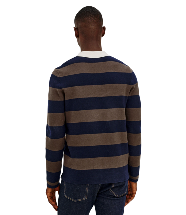 Rails Rails Luther Sweater - Navy Carob Stripe (Trunk Show Exclusive)