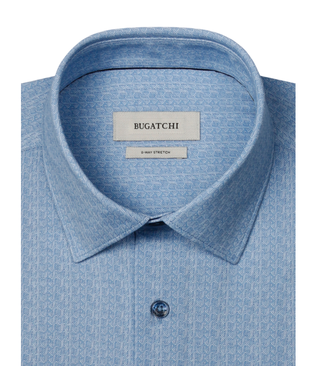 Bugatchi Men's OoohCotton James Shirt - Air Blue