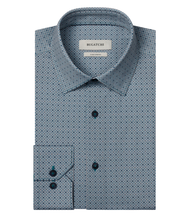 Bugatchi Men's OoohCotton James Shirt - Teal