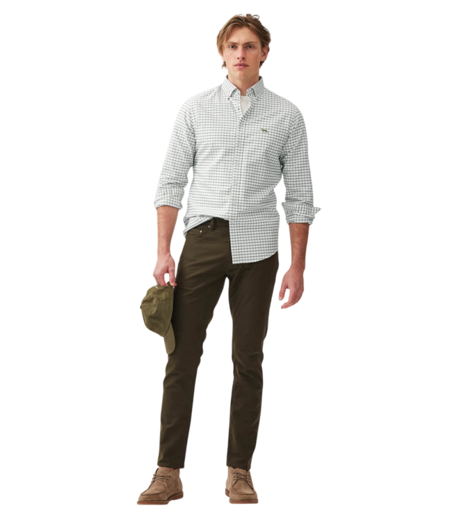 Oxford Valley Check Shirt - Olive