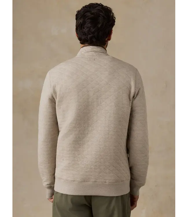 Epic Quilted Fleece Pullover - Oatmeal Melange