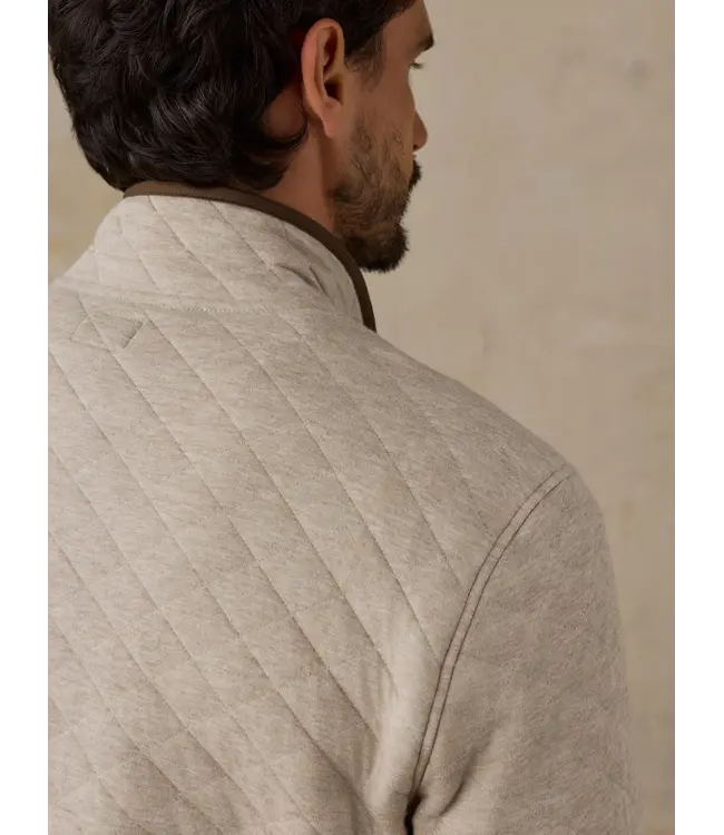 Epic Quilted Fleece Pullover - Oatmeal Melange