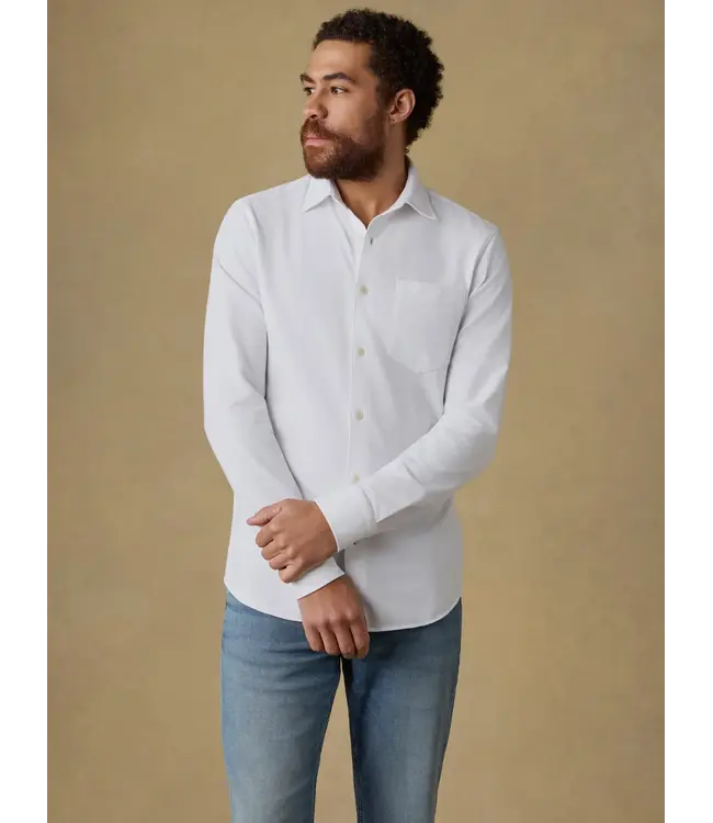Costa Pique Shirt - Pure White