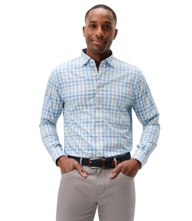 Johnnie-O Cay Exploded Gingham Shirt - Maliblu