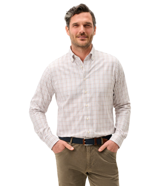 Johnnie-O Sandlewood Pane Shirt - White
