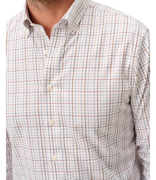 Johnnie-O Sandlewood Pane Shirt - White