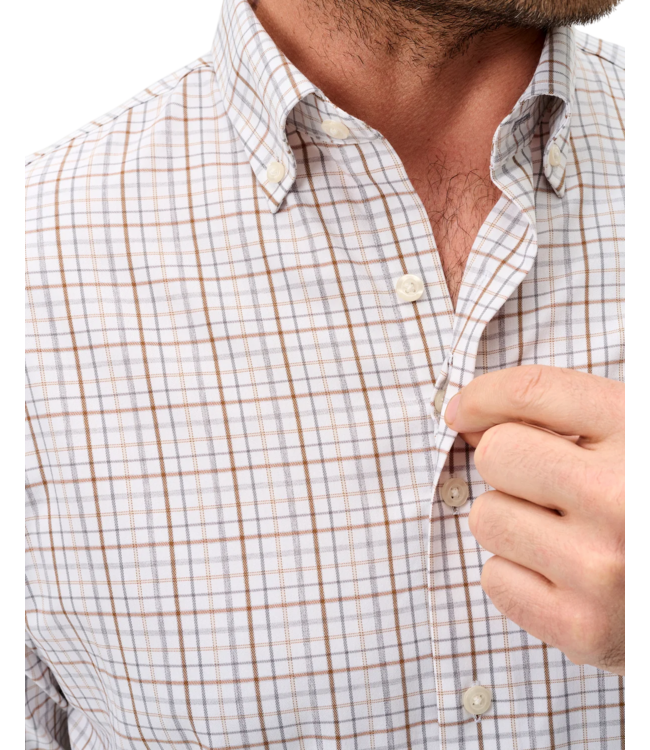 Johnnie-O Sandlewood Pane Shirt - White
