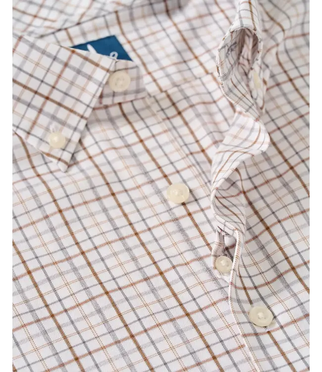 Johnnie-O Sandlewood Pane Shirt - White