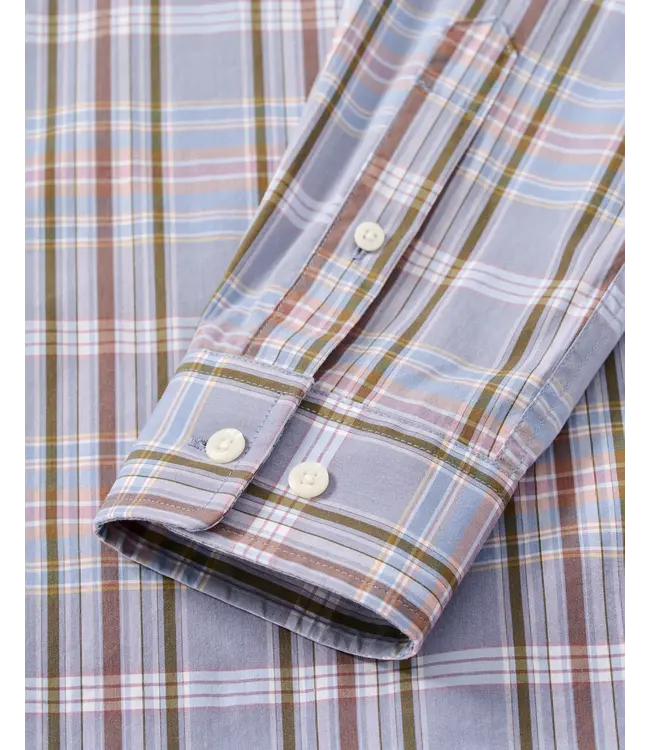Johnnie-O Men's Potomac Plaid Shirt - Bluestone
