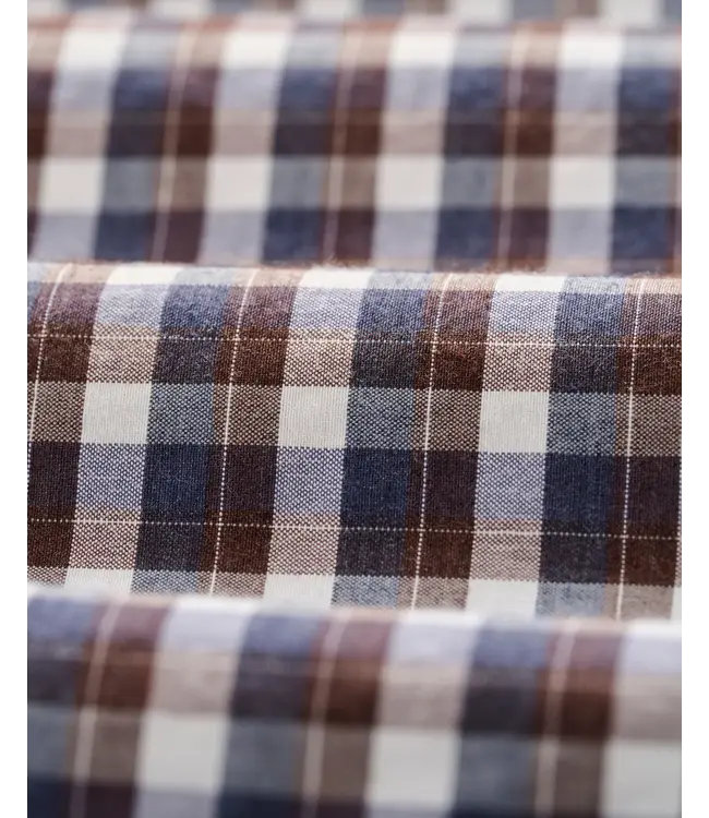 Johnnie-O Oak Bluffs Plaid Natural Performance Button Down Shirt - Lake