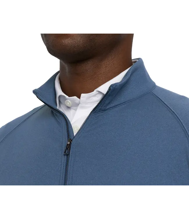 The Westland Quarter Zip - Heathered Pacific Blue