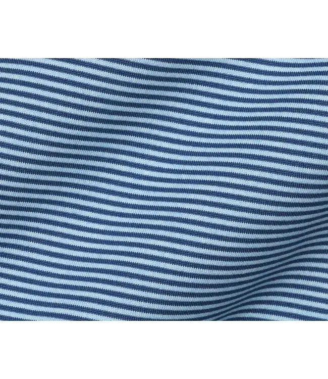 The Perkins Polo Shirt - Pacific Blue & Heathered Vista Blue
