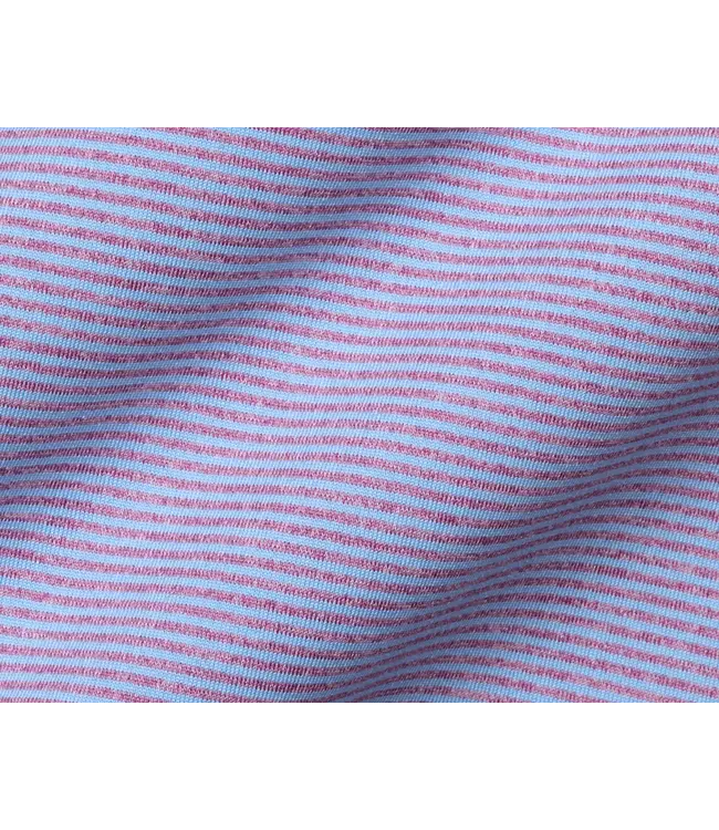 The Perkins Polo Shirt - Vista Blue & Heathered Faded Mauve