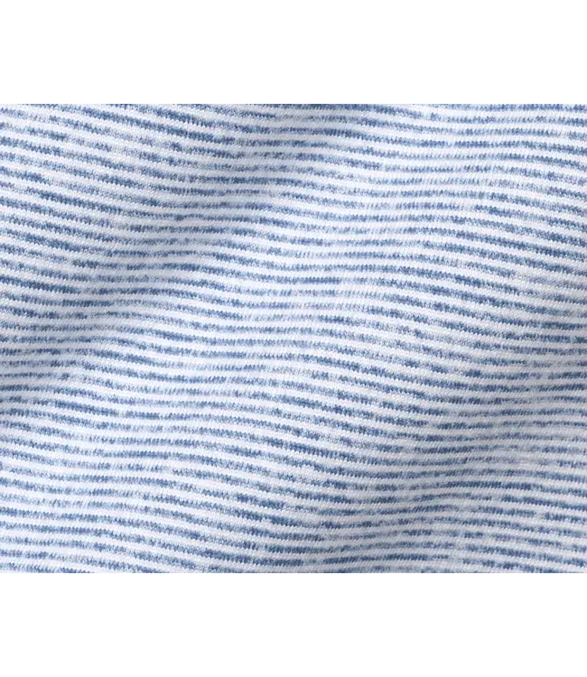 The Hamilton Hoodie - Heathered Pacific Blue & White