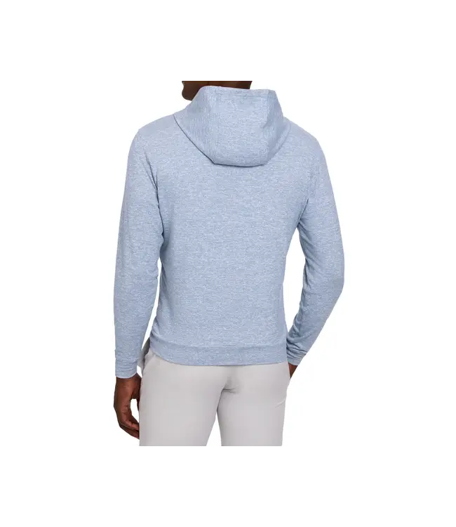 The Hamilton Hoodie - Heathered Pacific Blue & White