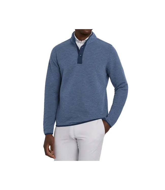The Sullivan Quarter Snap - Heathered Pacific Blue