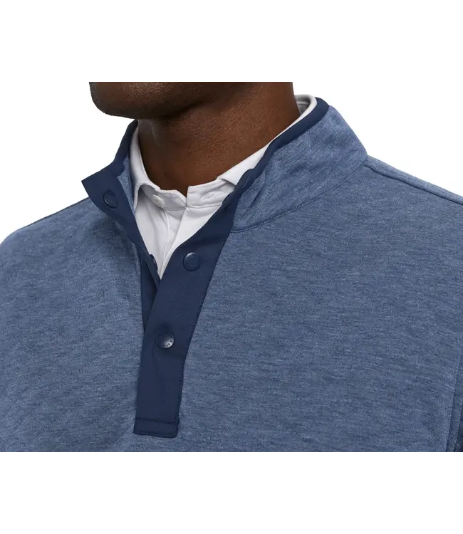 The Sullivan Quarter Snap - Heathered Pacific Blue