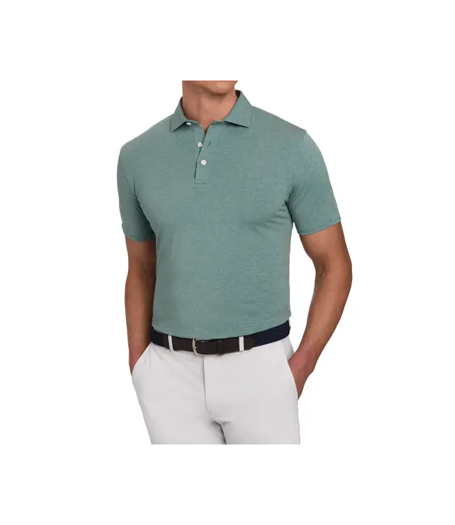 The Holland Polo Shirt - Heathered California Spruce