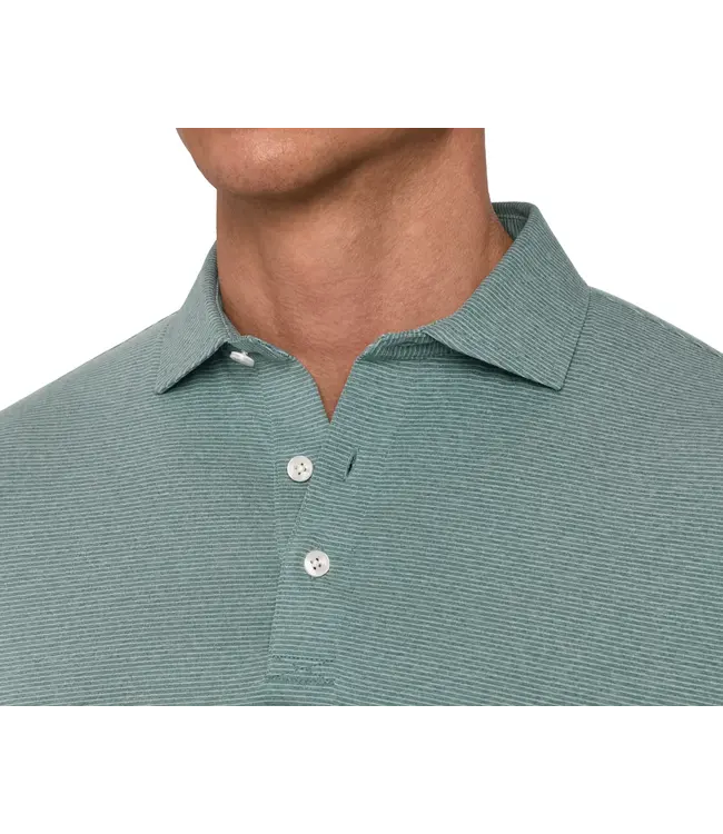 The Holland Polo Shirt - Heathered California Spruce