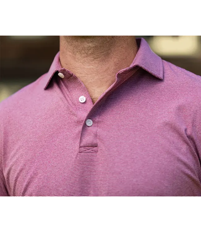 The Holland Polo Shirt - Heathered Napa