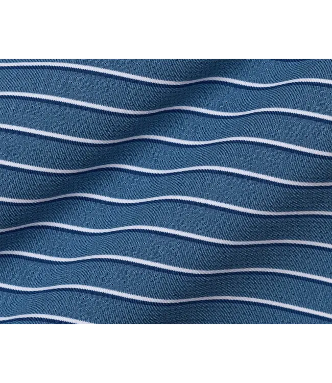 The Springer Polo Shirt - Pacific Blue, White & Navy