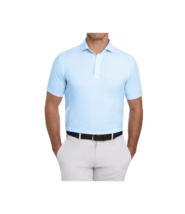 The Rutherford Polo Shirt - Vista Blue