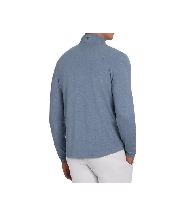 The Royce Quarter-Zip - Heathered Pacific Blue