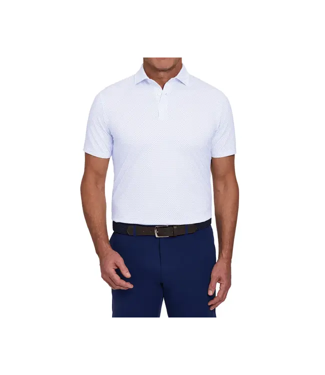 The Cromwell Polo Shirt - Cascade Green & Pacific Blue