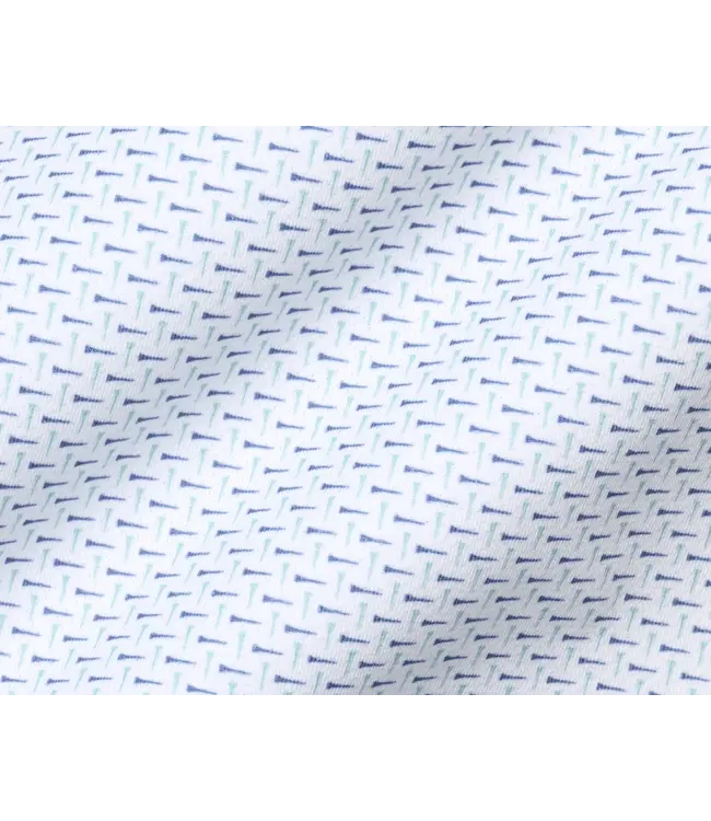 The Cromwell Polo Shirt - Cascade Green & Pacific Blue