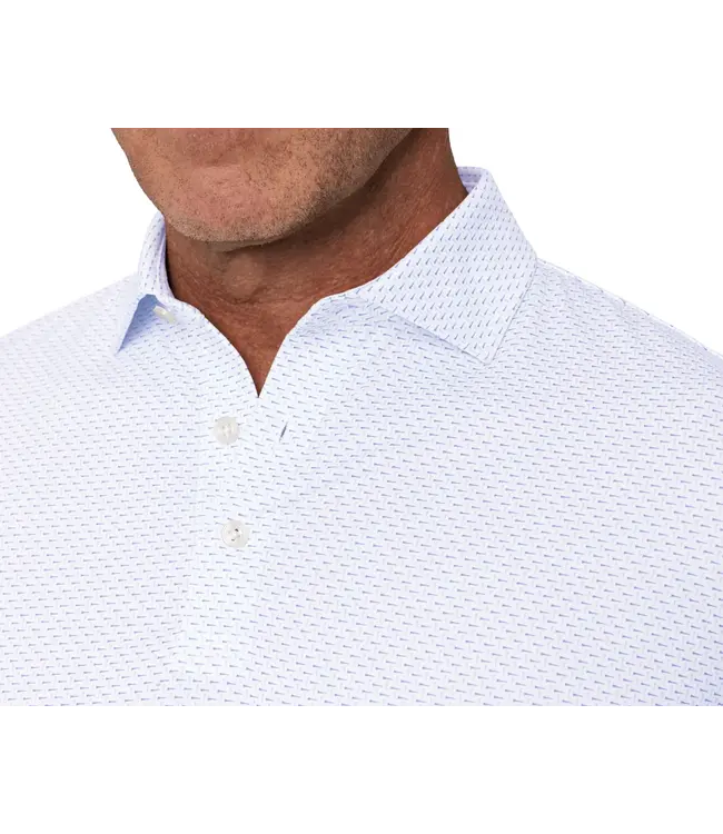 The Cromwell Polo Shirt - Cascade Green & Pacific Blue