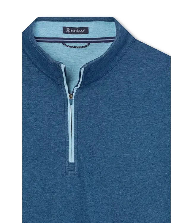 Issac Quarter Zip - Bay Heather