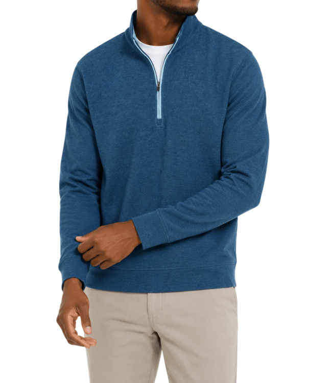 Issac Quarter Zip - Bay Heather