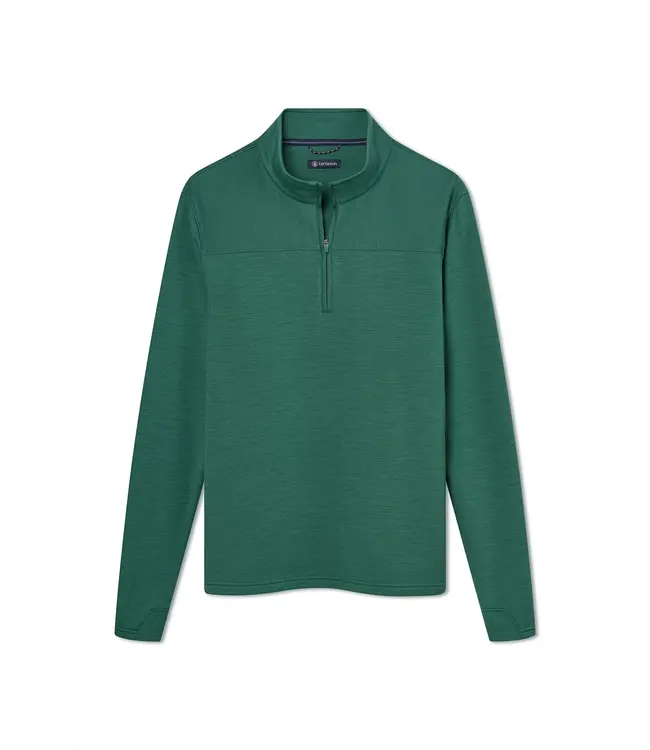Woolen Fleece Quarter Zip - Eucalyptus Heather