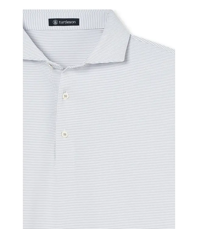 Collier Stripe Polo - Pearl