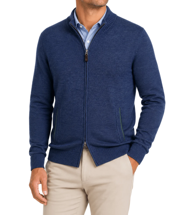 Academy Full Zip Sweater - Academy Heather