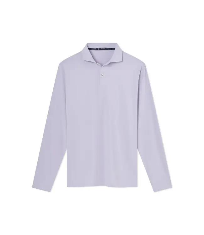 Finch Stripe Long Sleeve Polo - Wisteria