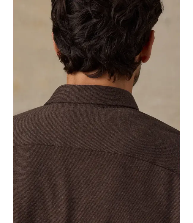 Coastline Knit Shirt - Brown Road Twill