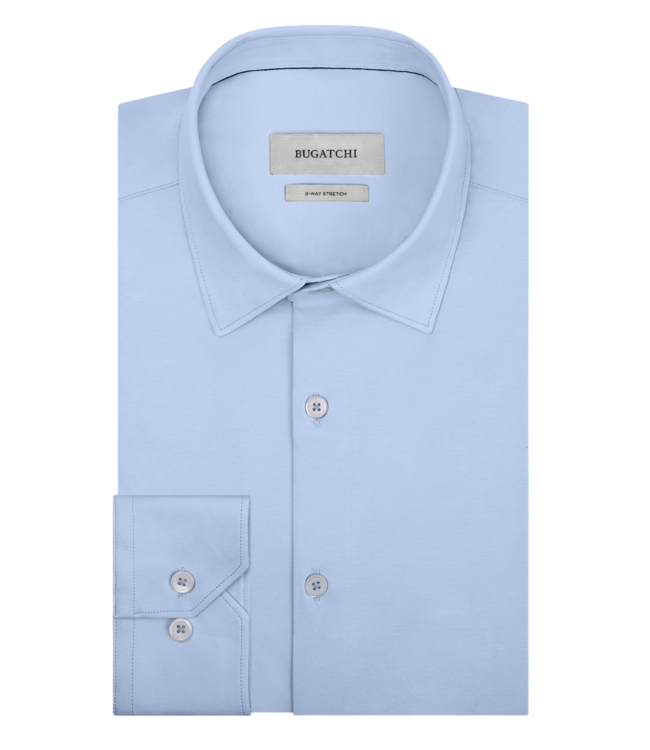 OoohCotton Solid James Dress Shirt - Sky Blue