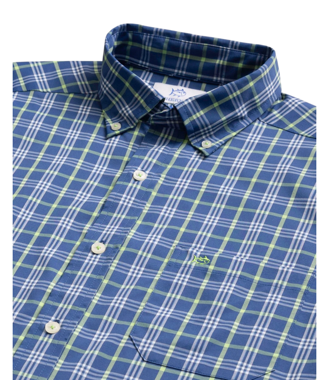 Sunset Shores Coastal Breeze Sport Shirt - Nautical Blue