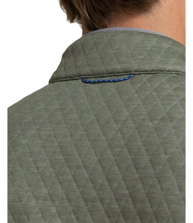 Quilted Heather Reversible Quarter Snap - Steel Grey