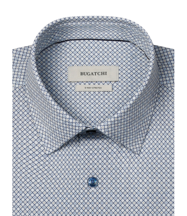 OoohCotton Geometric James Shirt - Air Blue