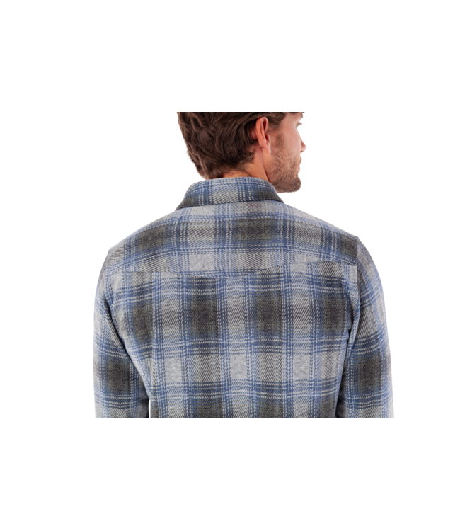 Chill Knit Pearl Snap - Billy Plaid Blue