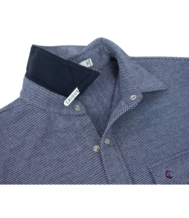 Chill Knit Pearl Snap - Navy