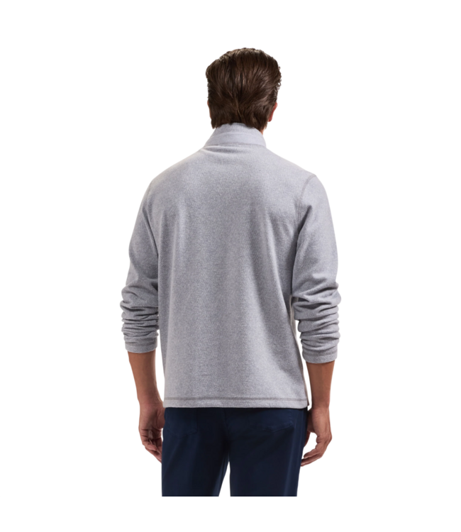 Micro Stripe Quarter Zip Knit Pullover - Graphite