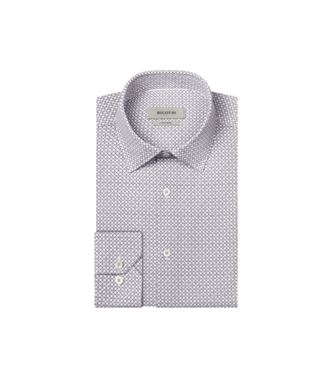 OoohCotton James Geometric Shirt - White