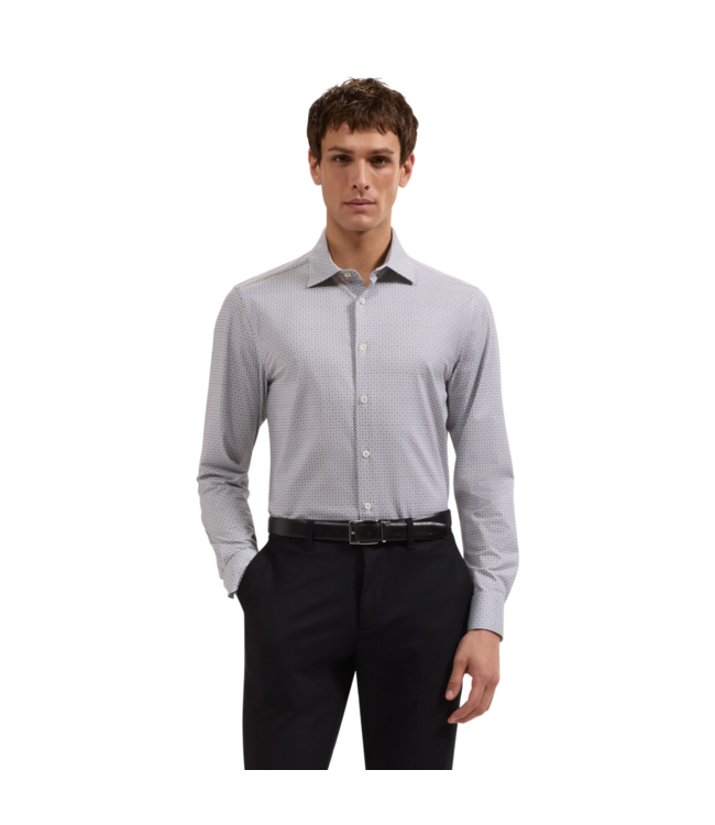 OoohCotton James Geometric Shirt - White