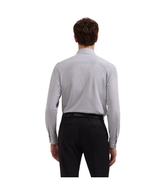 OoohCotton James Geometric Shirt - White